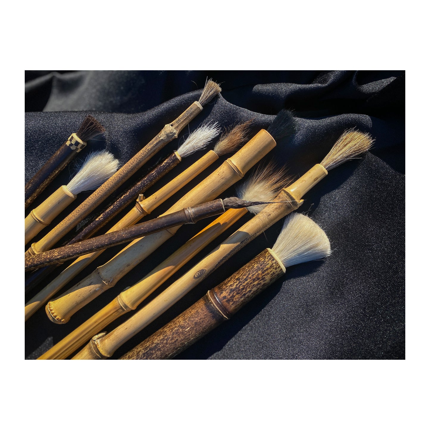 Custom order animal hair brush Bamboo handle